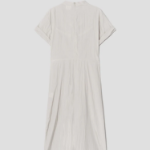 KUHO Wrap Detail Short Sleeve Dress - Beige