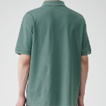Oversized Cropped Piqué Polo Shirt [Light Khaki]