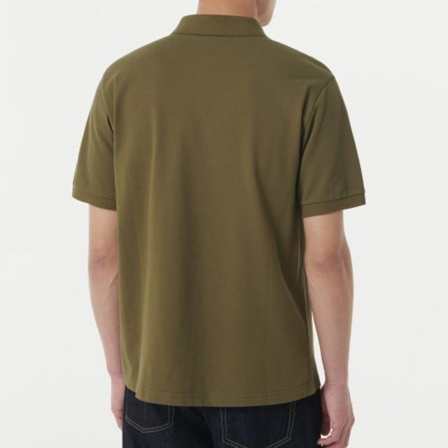Basic Piqué Polo Shirt [Olive]