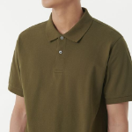Basic Piqué Polo Shirt [Olive]