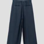 KUHO Fluid Banding Wide Pants - Navy