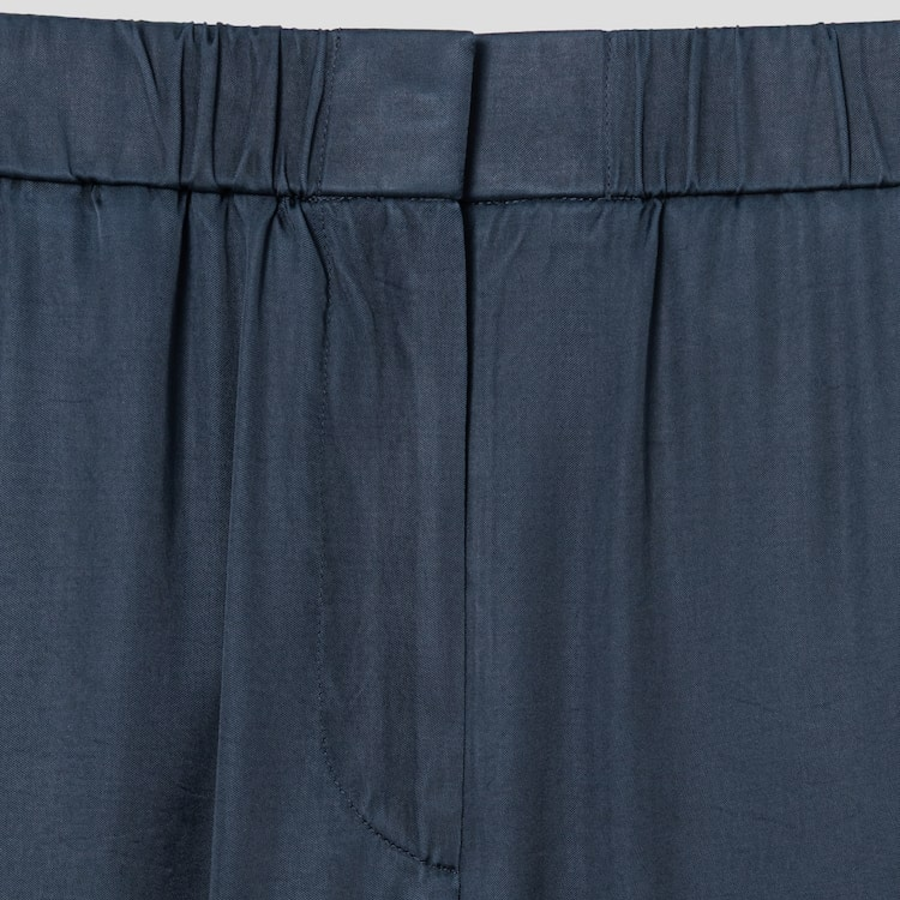 KUHO Fluid Banding Wide Pants - Navy