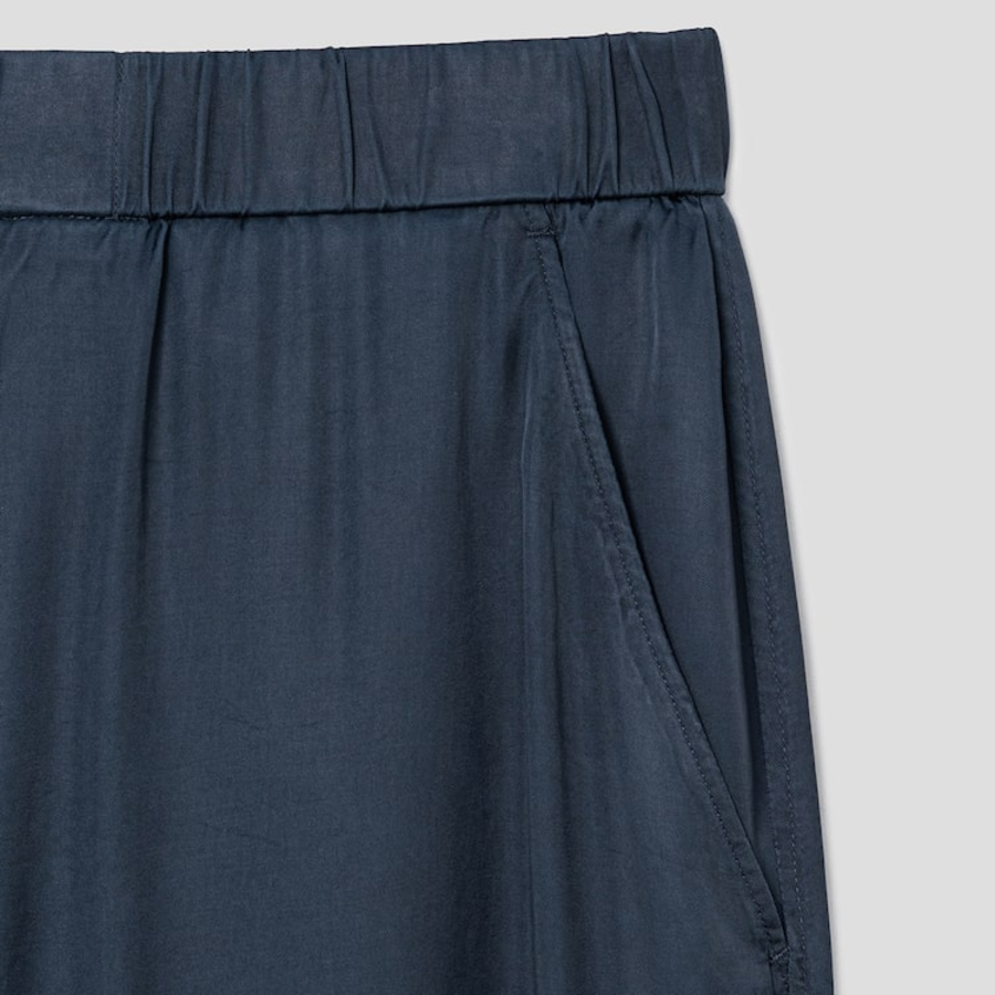 KUHO Fluid Banding Wide Pants - Navy