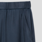 KUHO Fluid Banding Wide Pants - Navy