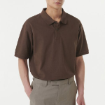 Relaxed Fit Piqué Polo Shirt [Baroque Brown]