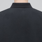 Slit Neck Piqué Polo Shirt [Dark Gray]