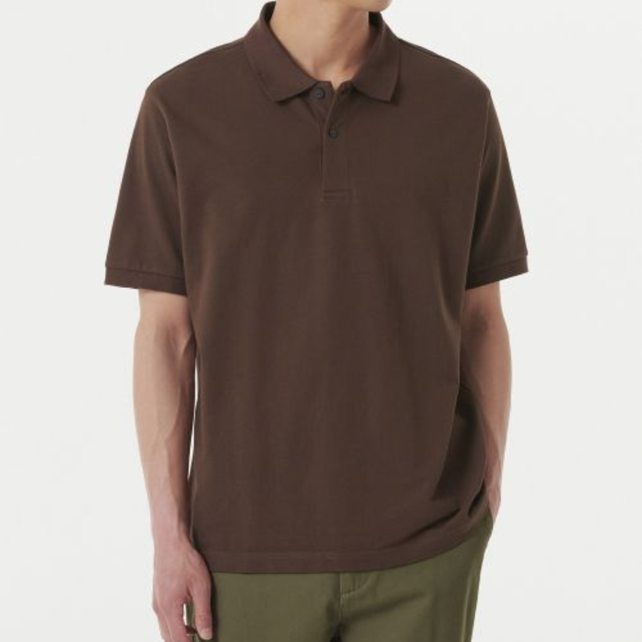 Basic Piqué Polo Shirt [Baroque Brown]