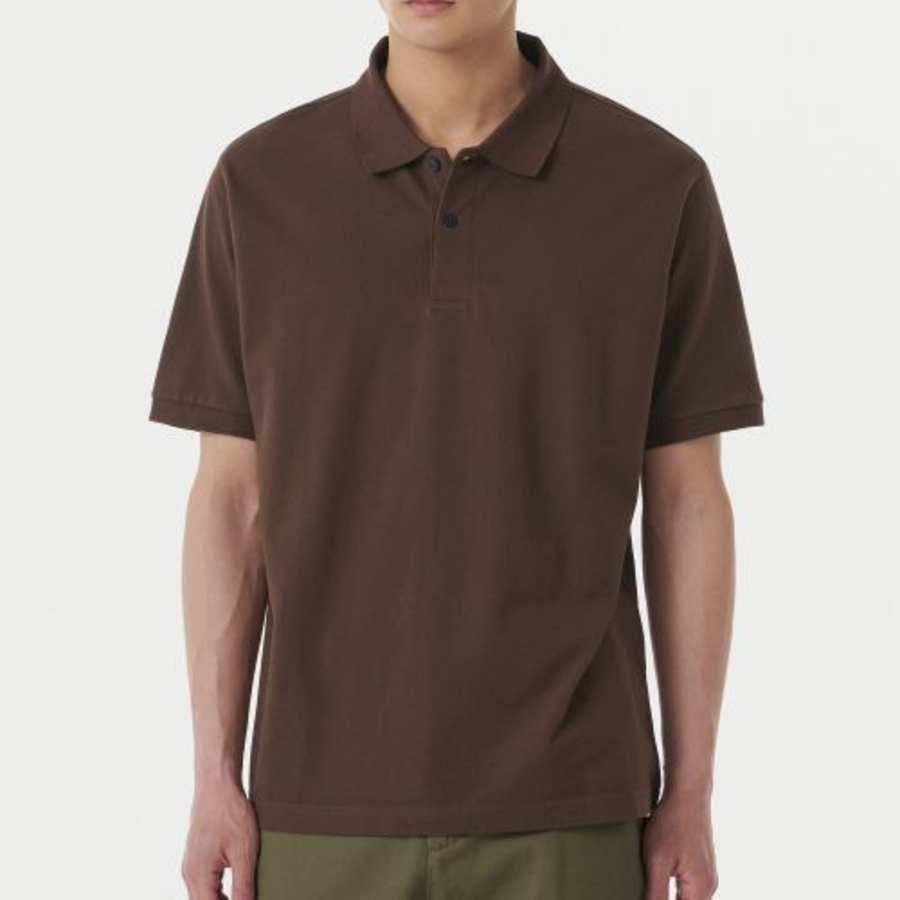 Basic Piqué Polo Shirt [Baroque Brown]