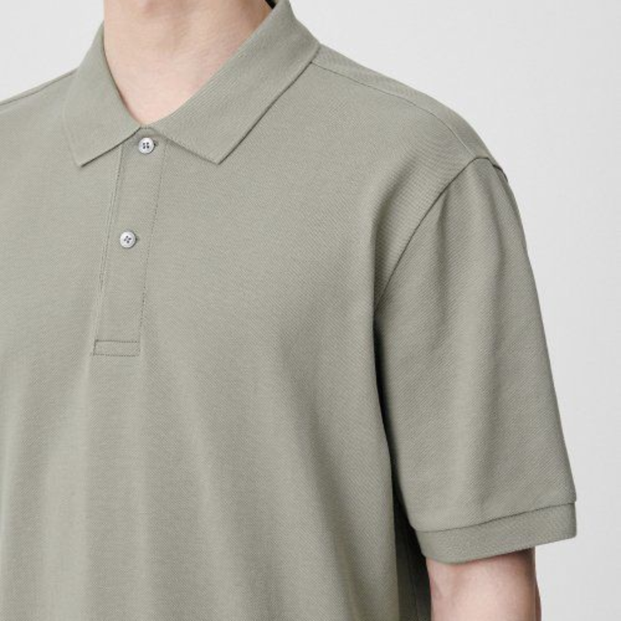 Basic Piqué Polo Shirt [Pistachio]