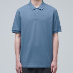 [Cooltandard] Piqué Polo Shirt [Blue Gray]