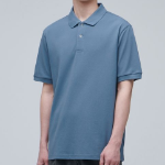 [Cooltandard] Piqué Polo Shirt [Blue Gray]