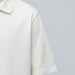 Slit Neck Piqué Polo Shirt [Cream]