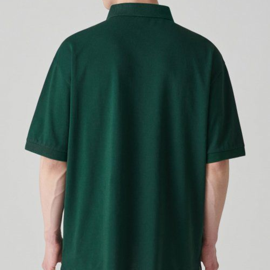 [Cooltandard] Relax Fit Piqué Polo Shirt [Green]