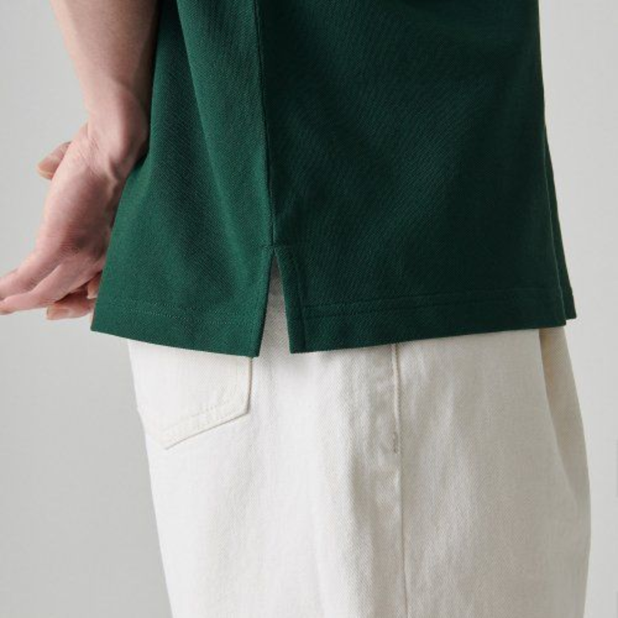 [Cooltandard] Relax Fit Piqué Polo Shirt [Green]