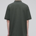Relax Fit Piqué Polo Shirt [Khaki]