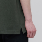Relax Fit Piqué Polo Shirt [Khaki]