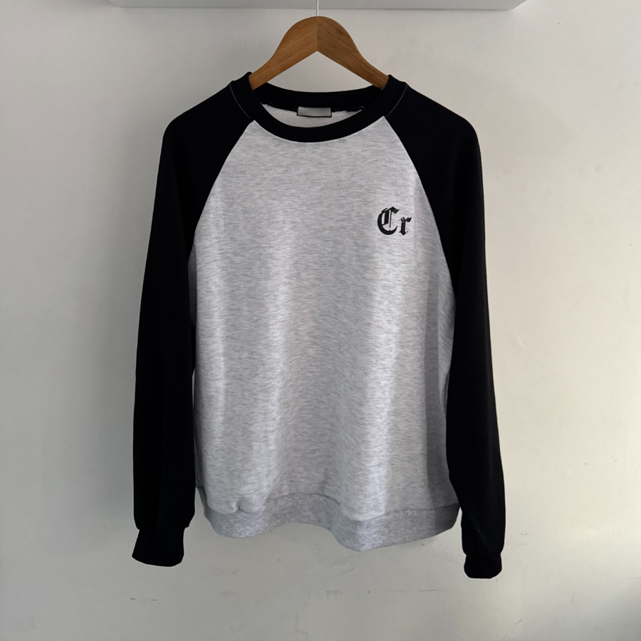 Lettering Contrast Sweatshirt T-shirt