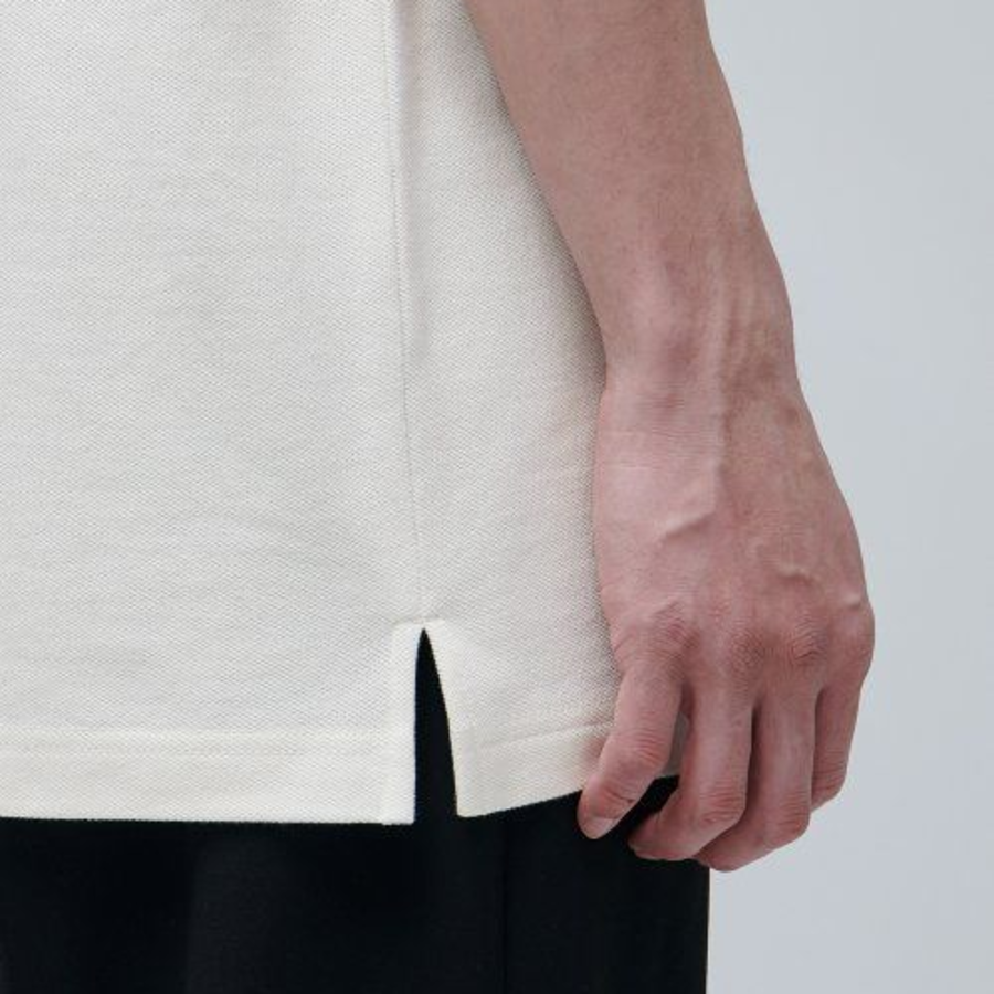 Relax Fit Piqué Polo Shirt [Cream]