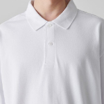 [Cooltandard] Oversize Piqué Polo Shirt [White]