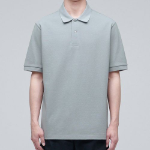 Basic Piqué Polo Shirt [Light Grey]