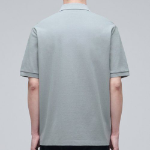 Basic Piqué Polo Shirt [Light Grey]
