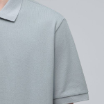 Basic Piqué Polo Shirt [Light Grey]