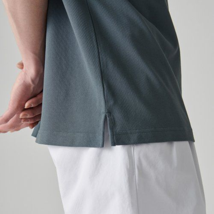 [Cooltandard] Relax Fit Piqué Polo Shirt [Peacock Blue]