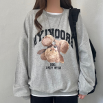 Bear Print Sweatshirt