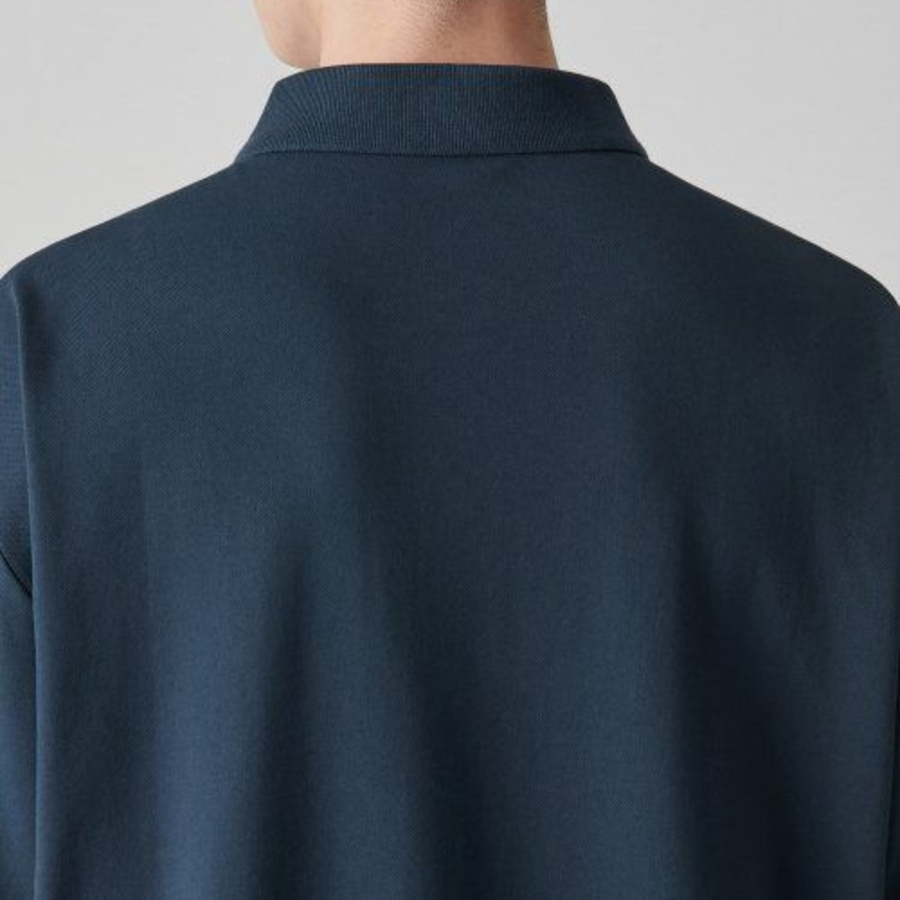 [Cooltandard] Relax Fit Piqué Polo Shirt [Turquoise]