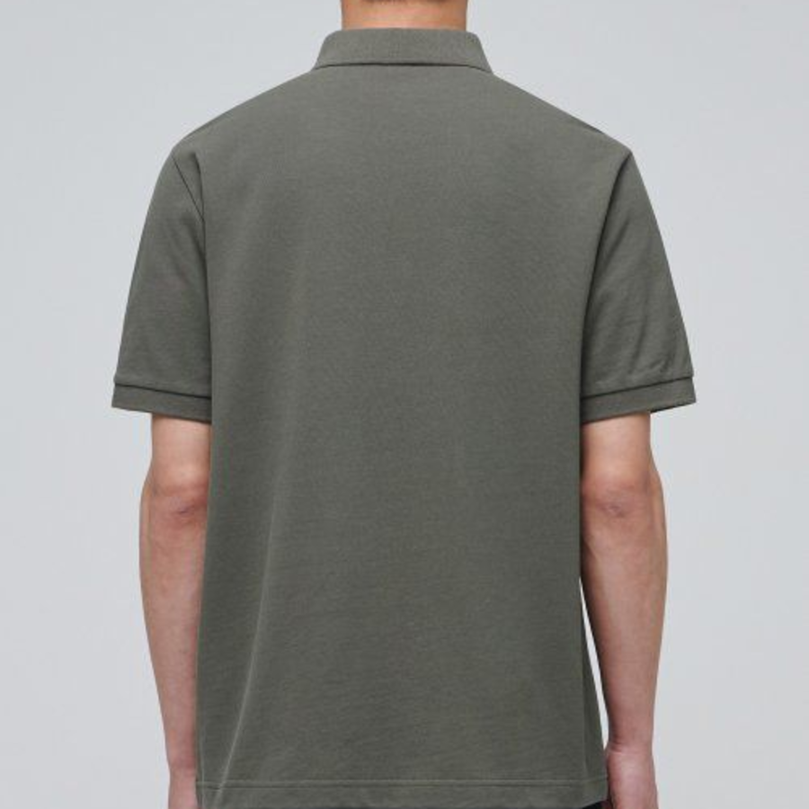 Basic Piqué Polo Shirt [Dusty Khaki]