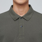 Basic Piqué Polo Shirt [Dusty Khaki]