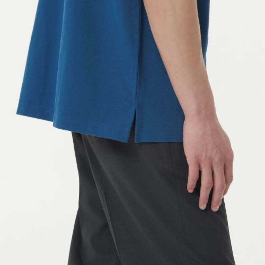 Relax Fit Piqué Polo Shirt [Classic Blue]