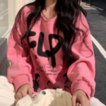 Blaire Graffiti Printing Oversized Sweatshirt