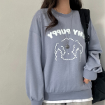 Puppy Printing Sweatshirt