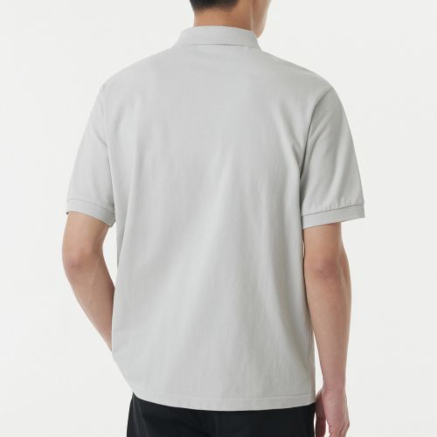 Basic Piqué Polo Shirt [Ash Gray]