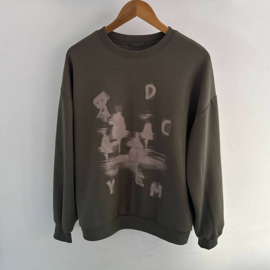 Painting Print Loose Fit Sweatshirt