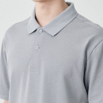 [Cool Standard] Piqué Polo Shirt [Light Gray]