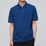 Basic Piqué Polo Shirt [Classic Blue]