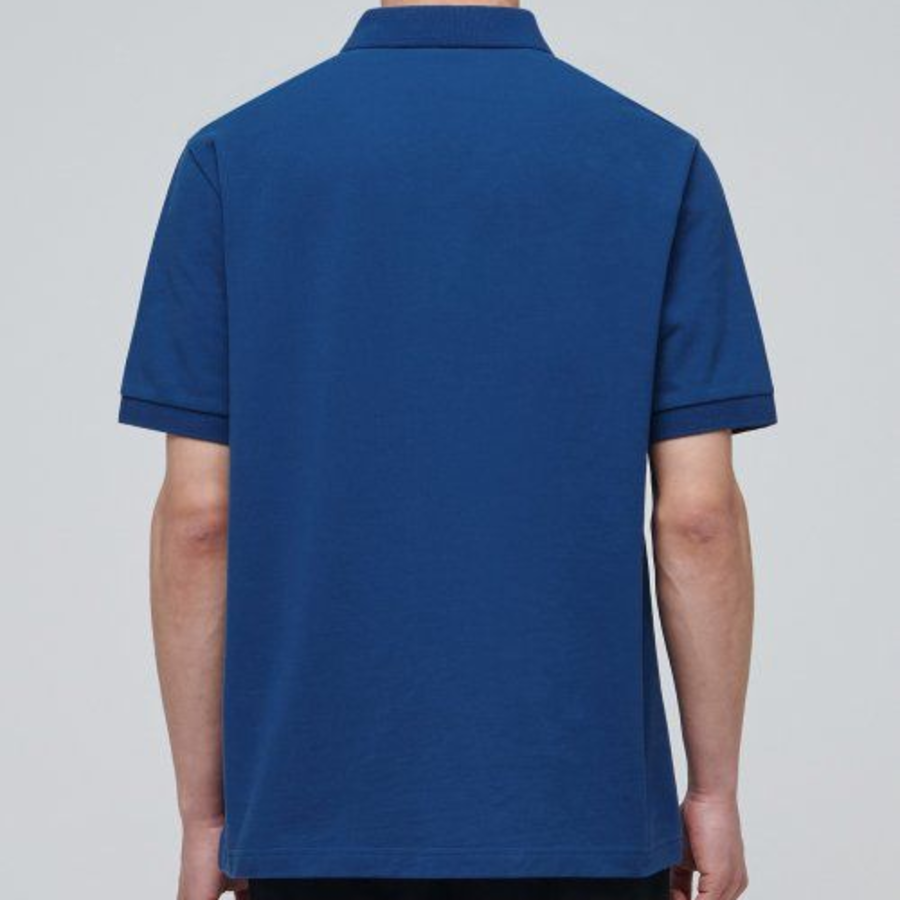 Basic Piqué Polo Shirt [Classic Blue]
