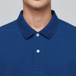 Basic Piqué Polo Shirt [Classic Blue]