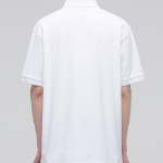 Relax Fit Piqué Polo Shirt [White]