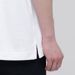 Relax Fit Piqué Polo Shirt [White]