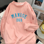 Lettering Oversized Sweatshirt