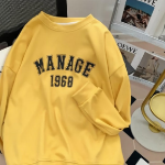 Lettering Oversized Sweatshirt