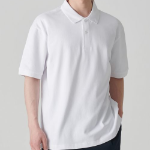 [Cool Standard] Relax Fit Piqué Polo Shirt [White]