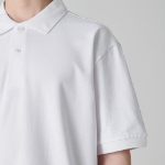 [Cool Standard] Relax Fit Piqué Polo Shirt [White]
