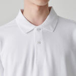 [Cool Standard] Relax Fit Piqué Polo Shirt [White]