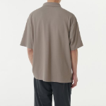 [Cool Standard] Oversized Piqué Polo Shirt [Dusty Beige]