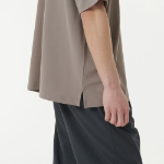 [Cool Standard] Oversized Piqué Polo Shirt [Dusty Beige]