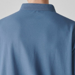[Cool Standard] Relax Fit Piqué Polo Shirt [Blue Gray]